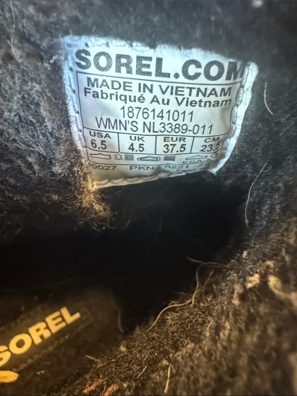 Sorel Black Suede Shearling-Lined Ankle Boots